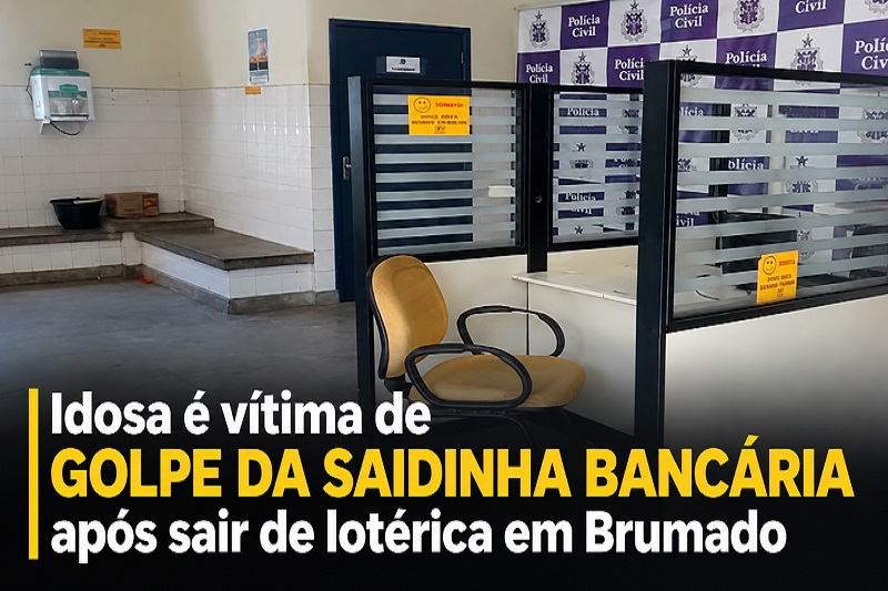 Idosa é vítima de golpe da saidinha bancária após sair de lotérica em Brumado