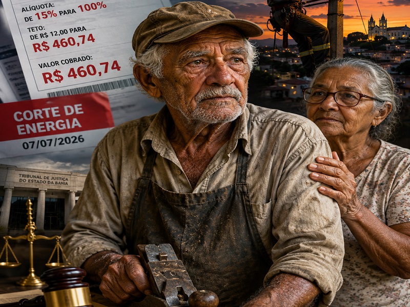 Justiça manda religar energia de idoso em Brumado após corte motivado por aumento da 'Taxa da Maldade'