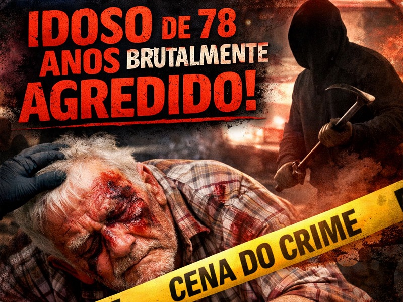 Idoso de 78 anos é brutalmente agredido durante ação criminosa em Aracatu