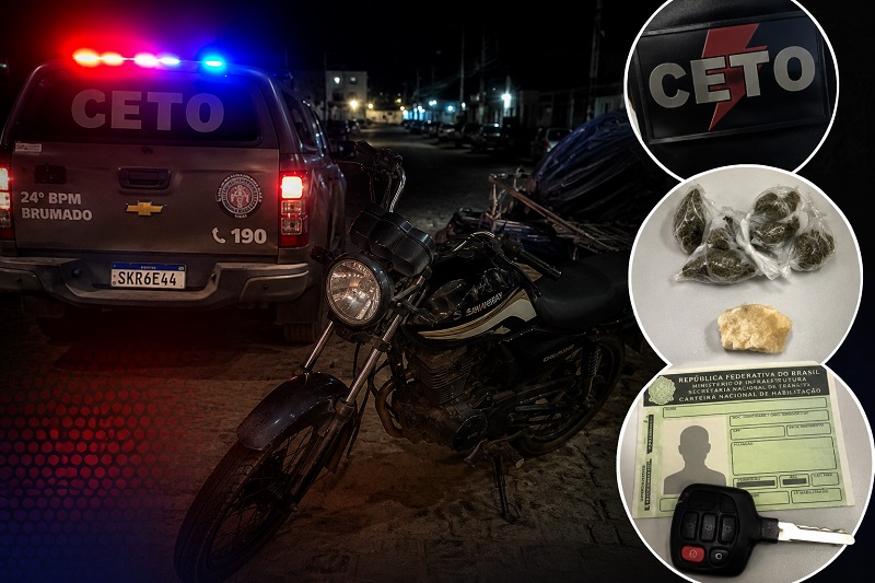 Dupla é conduzida à delegacia após fugir da PM e ser flagrada com drogas em Brumado