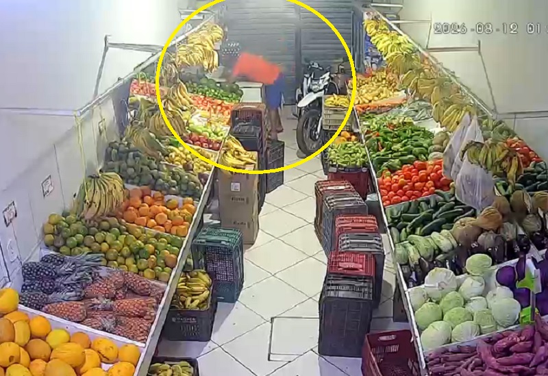Brumado: Quitanda é arrombada durante a madrugada no bairro Juracy e criminoso furta R$ 1 mil