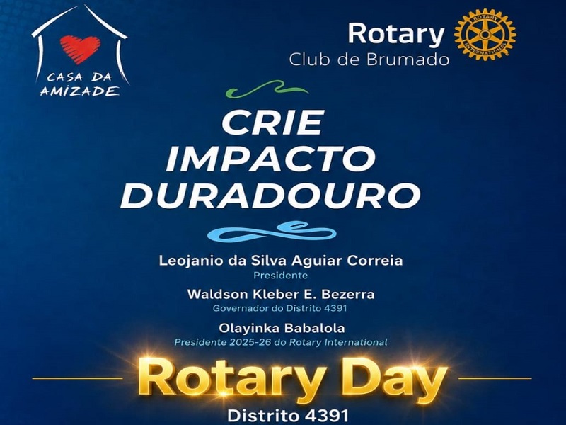 Brumado sediará Rotary Day 2026 com ações sociais e participação de clubes de toda a região