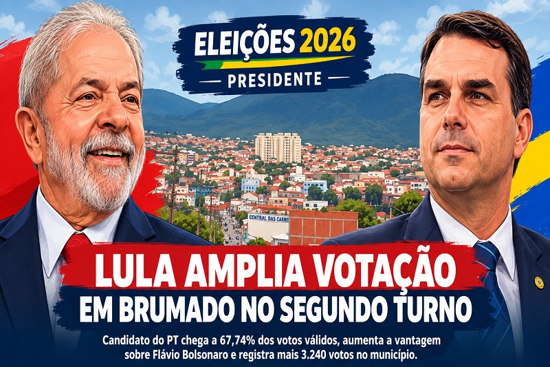 Lula amplia votação em Brumado no segundo turno e chega a 67,74% dos votos válidos
