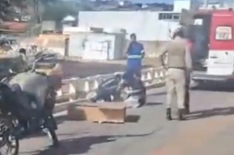 Acidente na Ponte do Bairro São Félix trava trânsito e reacende críticas à imprudência em Brumado