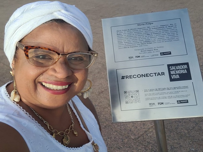Professora baiana lança livro sobre letramento racial e participa de homenagem a Maria Felipa em Salvador