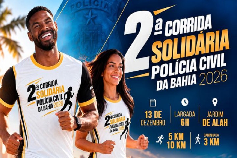 2ª Corrida Solidária da Polícia Civil da Bahia terá arrecadação destinada à causa do autismo