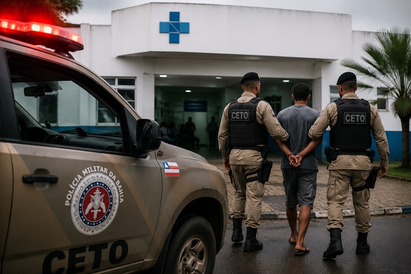 Homem é retirado de hospital após se recusar a deixar unidade mesmo após alta em Brumado